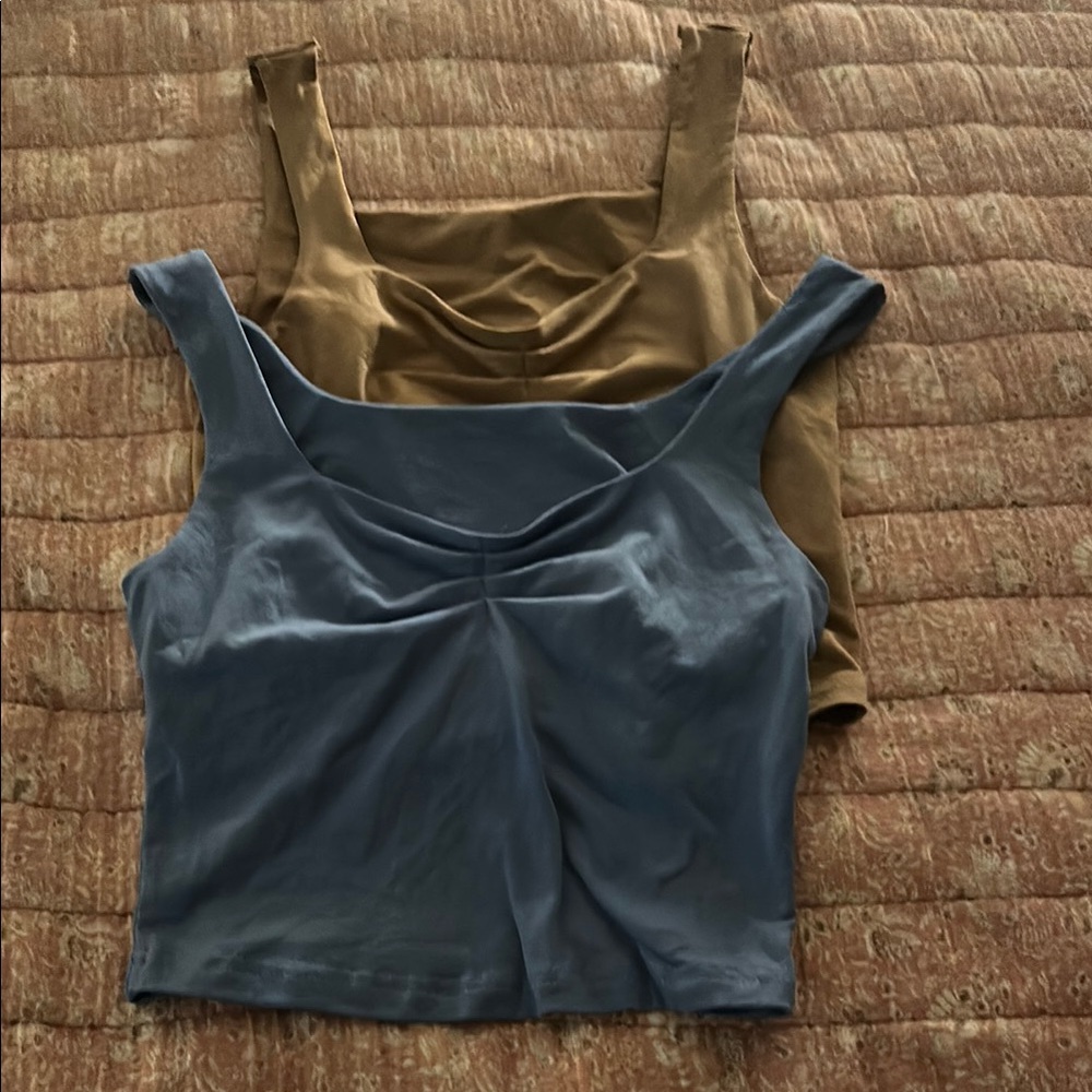 Stylish Blue and Brown Women's Tops
